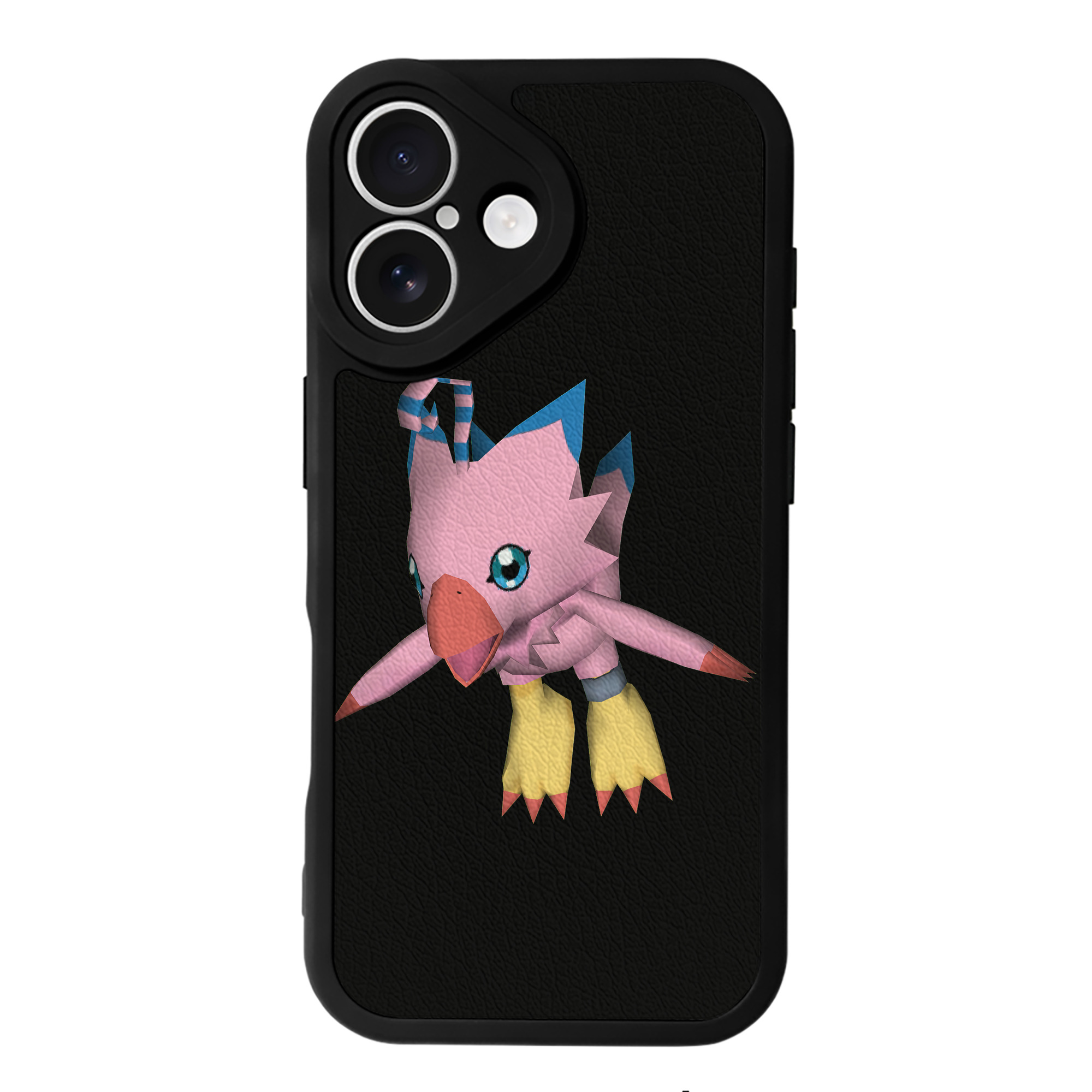 （画像用） Digimon デジタルモンスター/デジモン 【iPhone 16シリーズ対応】シリコンスマホケース（レザー調） 材質：シリコン